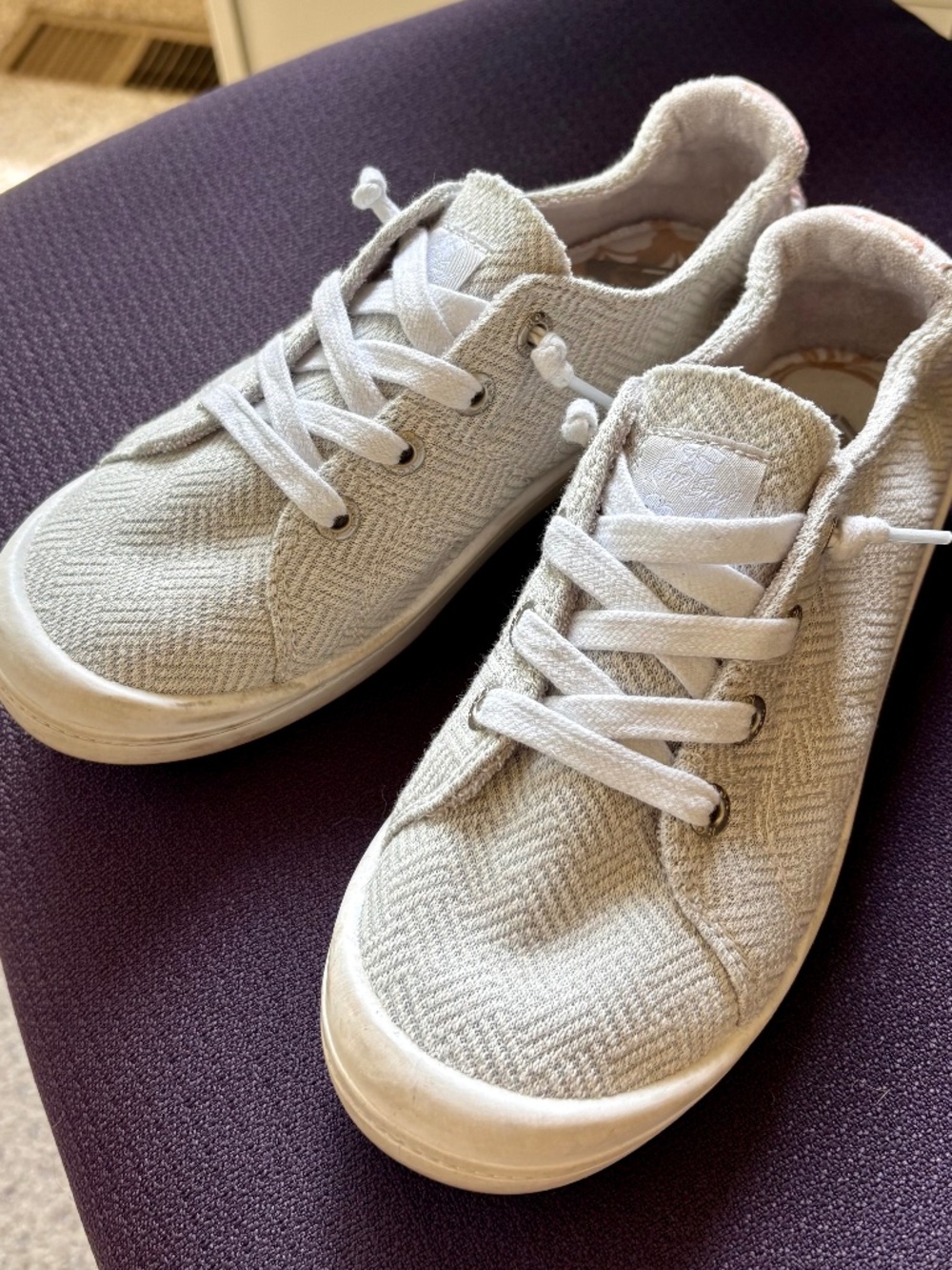 Roxy Bayshore Plus Slip-On Canvas Sneakers – Women's Size 6.5